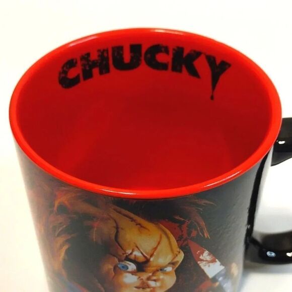 CHUCKY Childs Play Red Halloween Oversized Coffee Mug NWT - Picture 5 of 16